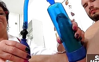 Immense naturals tits uniform mother Eva is dirty medic